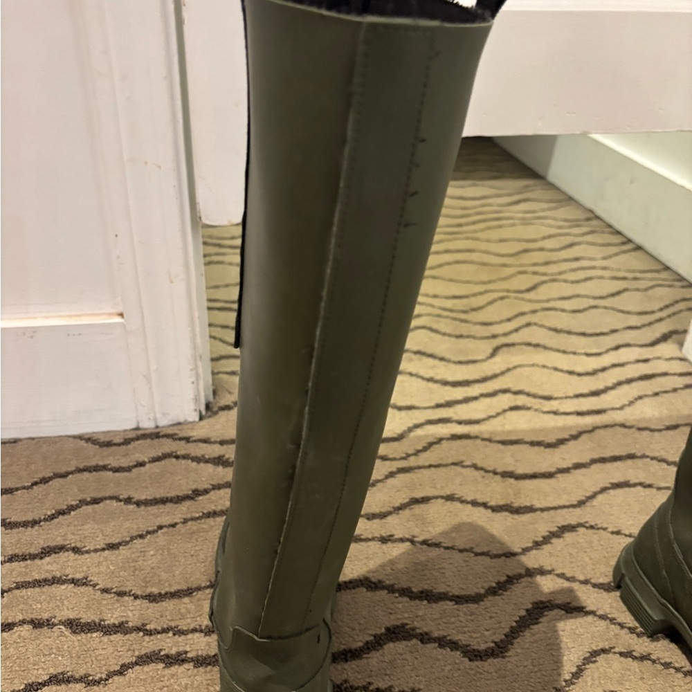 Ganni Olive Knee-High Boots - Picture 3 of 4